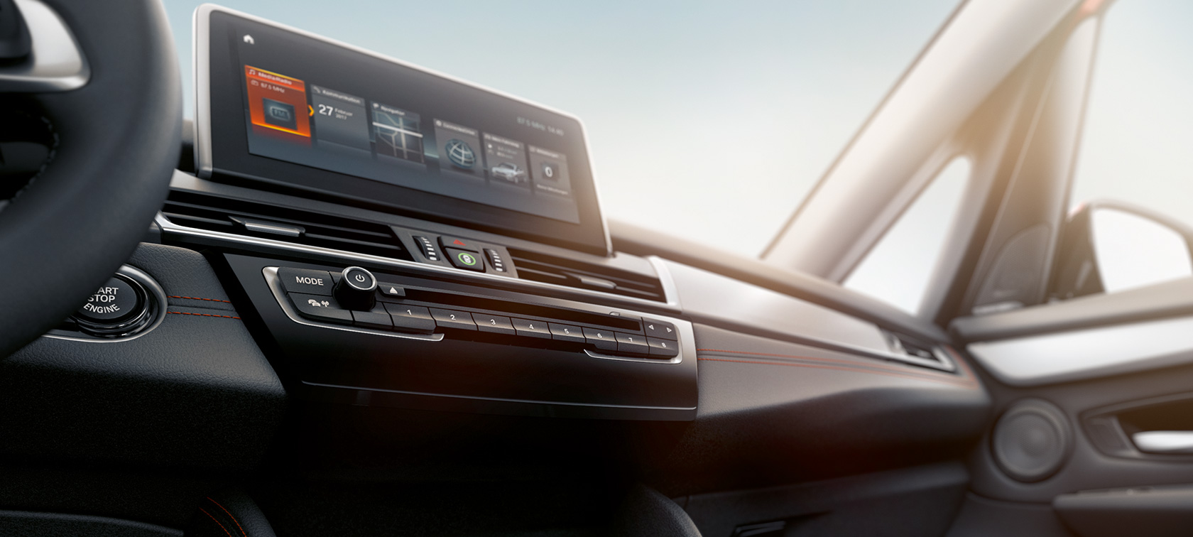 Control Display BMW 2 Series Active Tourer Control Display BMW 2 Series Active Tourer F45 2018 interior