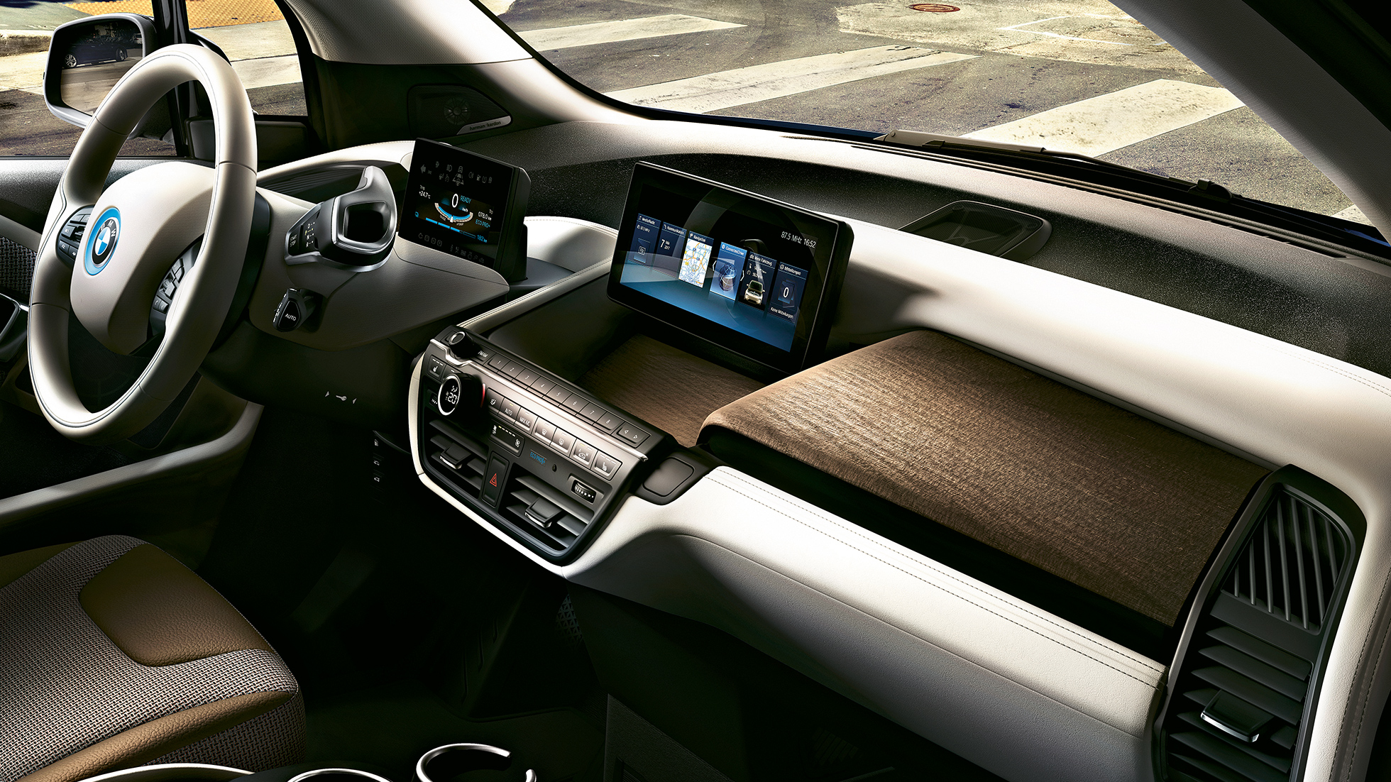 BMW i3 2018 interior BMW i3 I01 2018 interior Control Display
