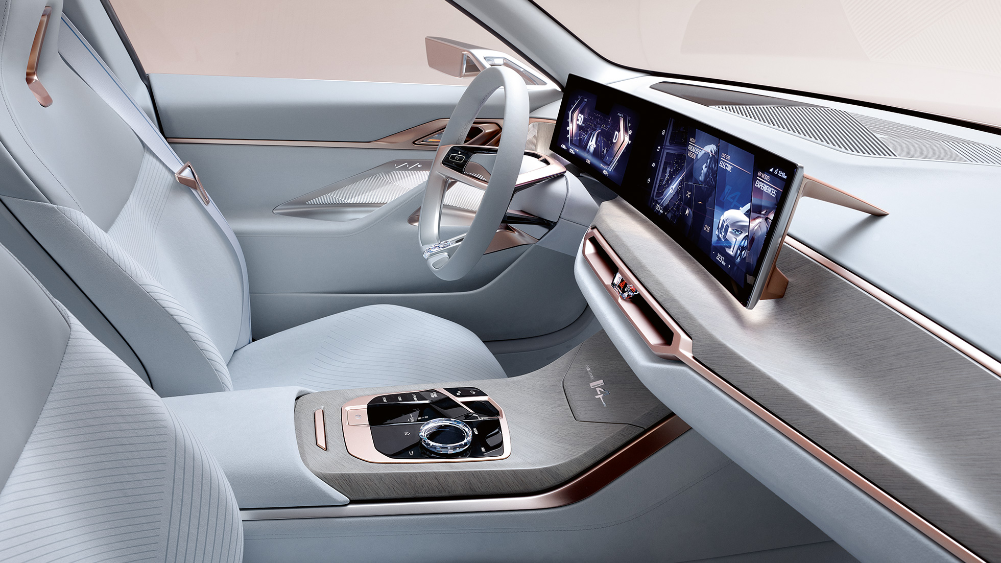 Interior 2 BMW Concept i4 2020 G26 Interior 2 BMW Concept i4 2020 G26 Electric car fully electric BMW Gran Coupé
